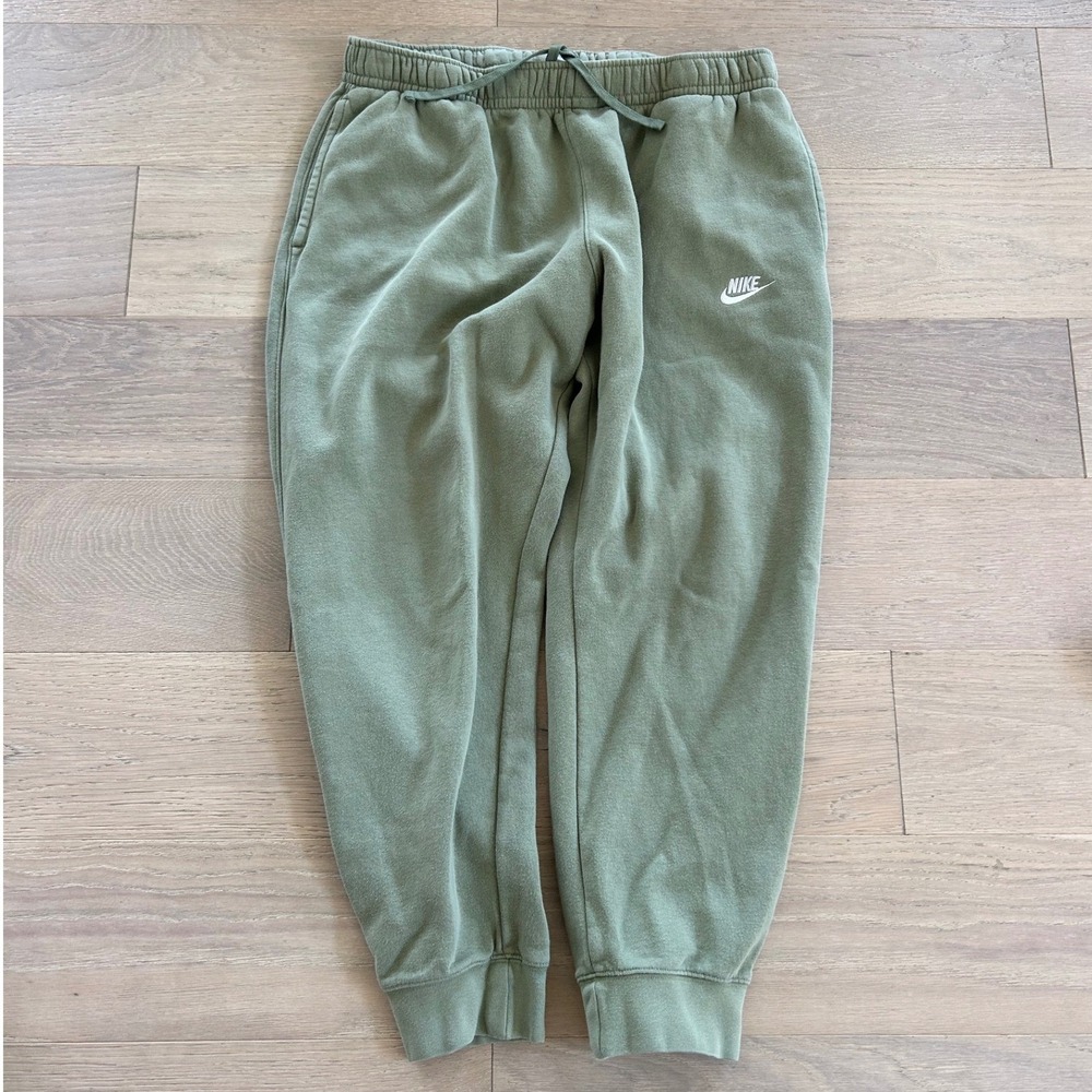 Nike Sportswear Club Fleece Joggers Olive Green Mens XL Sweatpants 0588